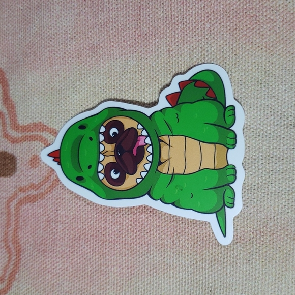 (Q) Dragon Pug Dog Sticker Doggie Dog Mom Puppy - Picture 4 of 4